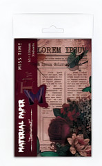 Bloody Shadow 30-Sheet Paper Pack Horror Gothic Scrapbook Junk Journal Crafts