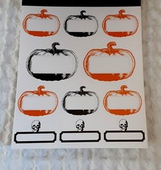 Recollections HALLOWEEN BOO Labels Happy Halloween Sweets Treat 129 Stickers NEW