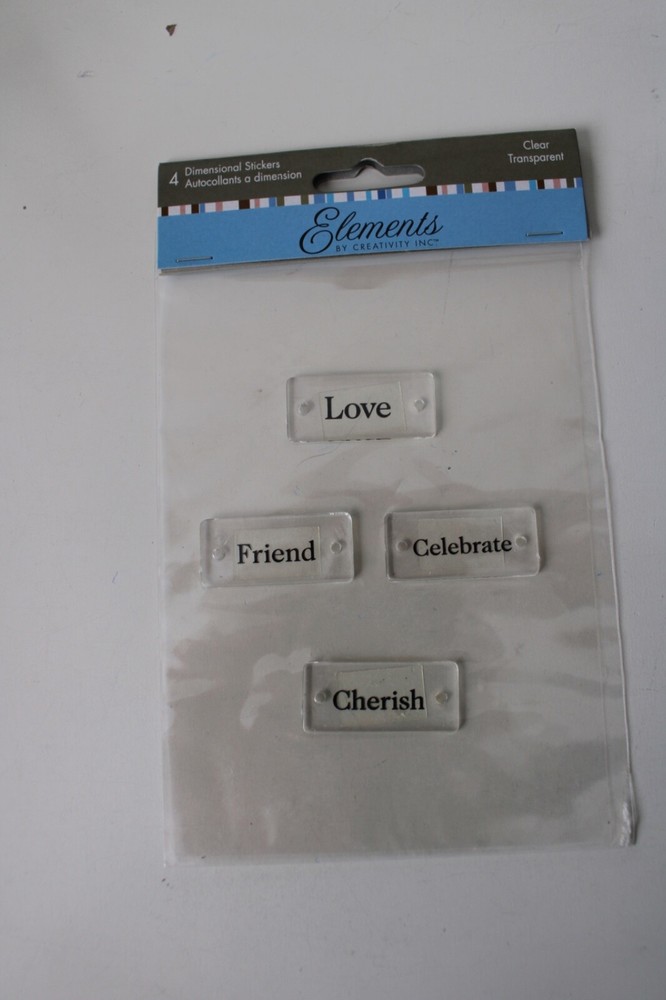 Western Craft Elements By Creativity Clear Sticker Love Friend Celebrate Cherish