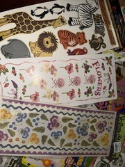 HUGE Lot of Words, Phrases Flowers Baby Safari Craft Stickers