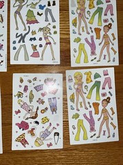 Vintage Hallmark AGC Girls Stickers Dress Up Summer Fun