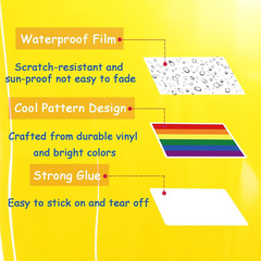 Pride Stickers Bulk, 200 PCS Rainbow Sticker Packs for LGBTQ Gay Pride Stuff Acc
