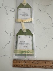 Colorbok Kolette Green Pocket Quotes 2PC Moments Fairy Tale Scrapbooking Crafts