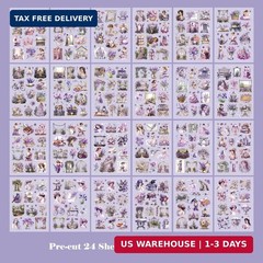Journaling Sticker Book, 450+ Pre-Cut Vintage Scrapbook Stickers, Junk Journal S