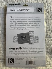 K&Company Happy Trails Our Vacation Grand Adhesion Scrapbooking Stickers