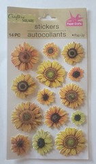 Crafter’s Square 14ct of Pop-Up Sunflower Stickers