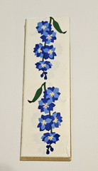 Mrs. Grossman’s Stickers Lot of 12 Strips ~Blue Delphinium Flowers~ RARE HTF