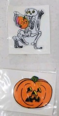 Vtg Halloween Puffy Stickers Witches Cats Pumpkin Etc Lot Of 9 1980s
