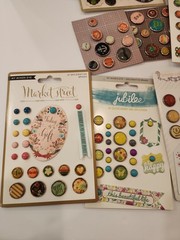 Large Lot Of Decorative Brads Buttons Embellishments For Scrapbooking