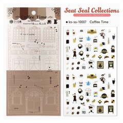 Shinzi Katoh Sticker Set 3pc Coffee Time Exotic Shorthair Gardening