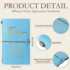 18 Pack Employee Appreciation Gifts Bulk Team Leather Journals Teacher