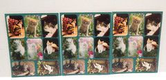 Vintage 1992 Hallmark Garden Flowers Cats & Kittens Sticker Sheets Lot