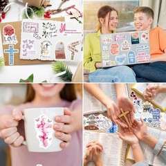 Reusable Vinyl Bible Verse Stickers Pack – 200 Inspirational Christian Designs