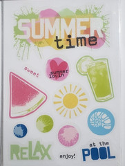 mambiSTICKS Flip Pack Vellum Stickers – SUMMER TIME – 5 Sheets