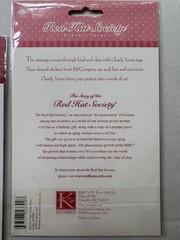 Lot Of 3 RARE K&Company Red Hat Society Sticker Lot Embossed Grand Adhesions NIP