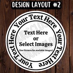 CUSTOM BUSINESS 3″ ROUND STICKERS SEALS LABELS THANK YOU SCRATCH RESISTANT