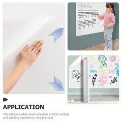 Whiteboard Sticker Roll Self-Adhesive Film Chalkboard Wallpaper for Home Office