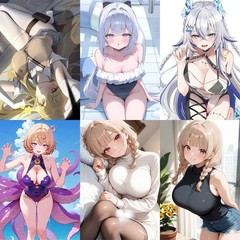 63PCs Sexy Asian Japanese Anime Women Waterproof Stickers Cartoon For Laptop Dec