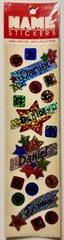 Hambly Studios 1990s Prismatic Name Sticker Metallic Scrapbooking Crafting