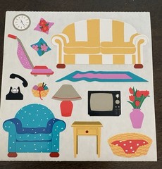 Vintage Mrs. Grossman’s Stickers 6 x 6-Shapes, Home 5 sheets