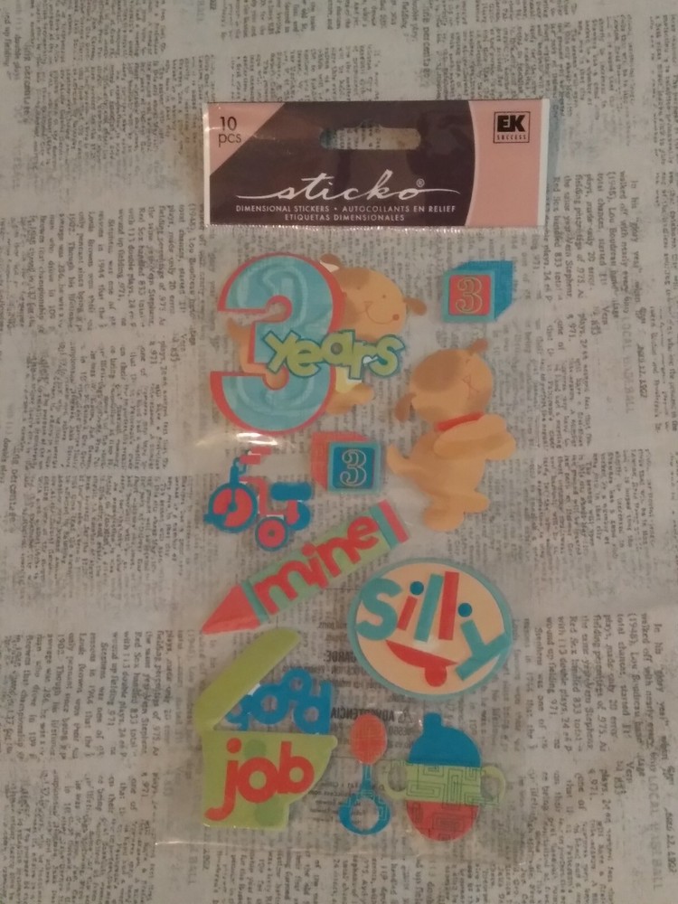 STICKO 3 YEARS OLD Mine Potty time Toys Play Sippy Cup Silly Toddler Stickers