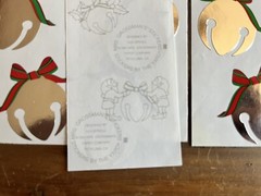 Mrs Grossman Vintage Jingle Silver Bells Christmas 3.5 Strips 14 Total Rare