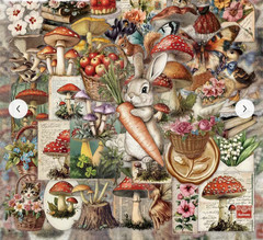 LOT 0F 25 MIXED STICKERS RABBITS FRUIT MUSHROOMS FLOWERS BIRDS VICTORIAN THEME