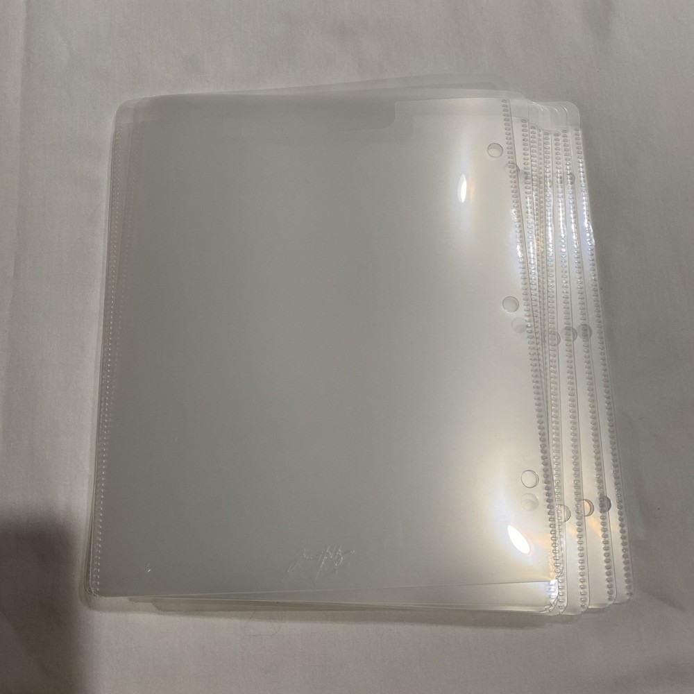 Tim Holtz Storage Studios Clear Stamp Storage Binder Refills 8/Pkg 8 1/2″ x 7″