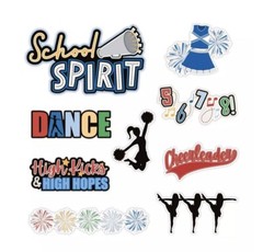 Creative Memories School Spirit Embellishments Cheer, Dance Team 9 Pc Set