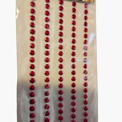 Mark Richards Red Metal Stickers Nailheads 3mm Adhesive Embellishments 3864