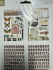 Basic Grey **SERENADE** Coordinating Designer Chip Stickers Shapes & Alphabet