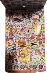 1 new Lisa Frank Sticker Book 600 Stickers 5 full page’s colorful collection