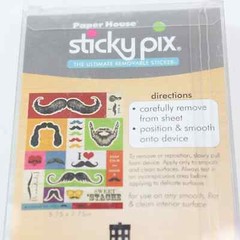 Paper House Sticky Pix Ultimate Removable Mustache Sticker Fun