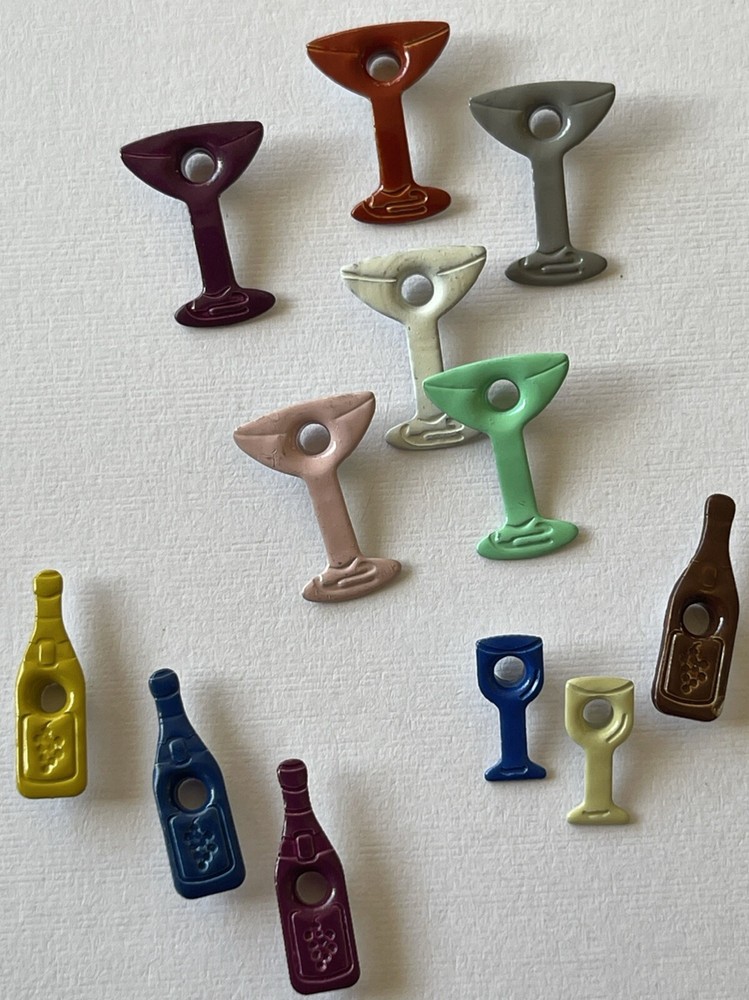 ALCOHOL BOTTLES & GLASSES￼ EYELET(12pcs)Adult Beverage •Card making•Scrapbooking
