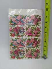 Vintage PZB Roses in Shoes Scraps ~ Germany 1350