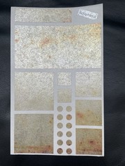 Mrs. Grossman LOT of 10 Scrap Metal Block Stickers Rusty Door & Buried Treasure