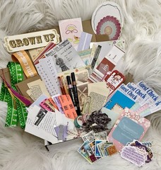 Junk Journal Ephemera Kit | Scrapbooking, Collage, Mixed Media Supplies 1LB Box