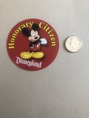 Disneyland Honorary Citizen Sticker X 1 – Very Rare and New.