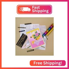 3pc Stripe Greeting Words Love You Stick & Shine Foil Transfer Sticker Paper for