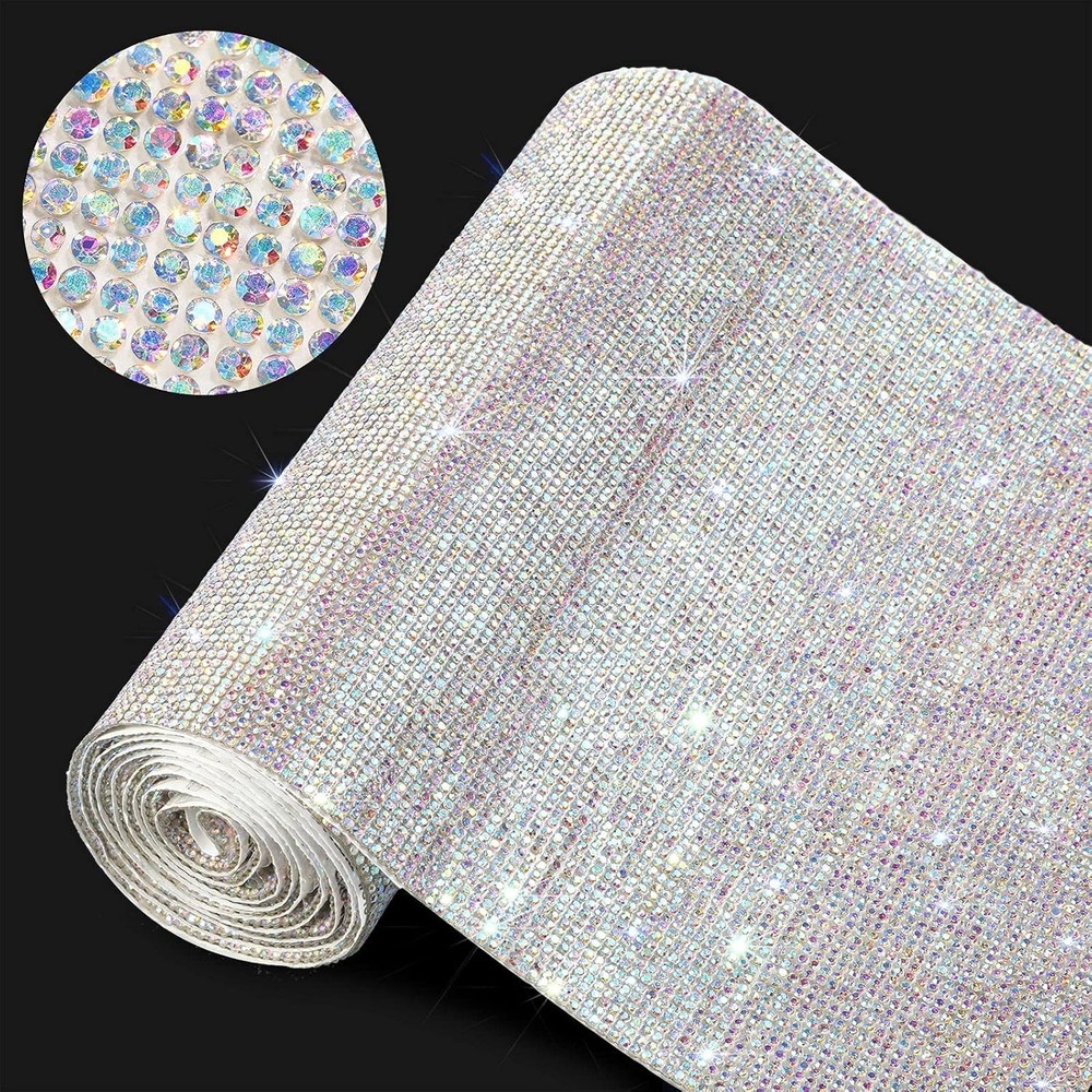 60750 Piece Rhinestone Sheets 59×7.87 Inch- Sparkle Bling for Home & Car Crafts