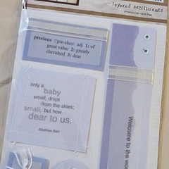 NEW Lot 4 Kolette Layered Sentiments 3D Seasons Boys Kids Little One Tags -C