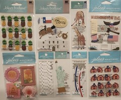 JOLEE’S BOUTIQUE Lot of 29 Dimensional Scrapbooking Stickers Assortment