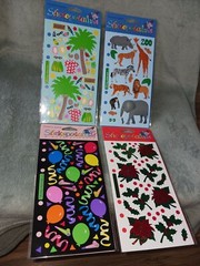 Vintage Stickopotamus Scrapbooking Binder Stickers Lot of 4 New in Package Vtg