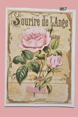 Floral Botanicals Journal Cards Supplies Scrapbooks Junk Journal #867