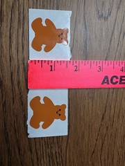 Mrs Grossman Sticker By the Yard Teddy Bears Vintage 1979 Lot Of 2