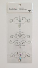 Clear Iridescent Bling Gems Scrapbooking Stickers By Recollections