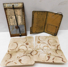 Junk Journal Ephemera Money Envelope & File Tag Vintage Style Grungy Set A