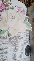 Handmade Junk Journal Travel Book Grunge Diary Memories Coffee Dyed Floral