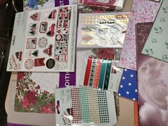 Scrapbooking/ Card Making Supplies Mixed Lot #1 Plus Storage Crafters Companion
