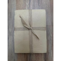 New Rustic Kraft Paper Journal Notebook Handmade Style Decorative Jute Bow